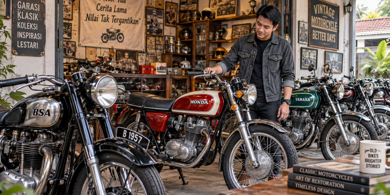 Koleksi Motor Tua Menjadi Hobi Yang Memiliki Nilai Seni