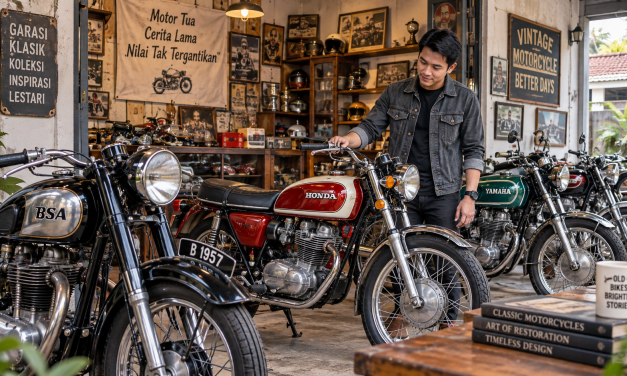 Koleksi Motor Tua Menjadi Hobi Yang Memiliki Nilai Seni