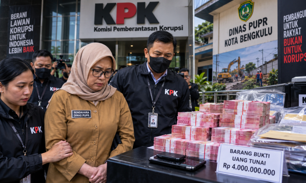 KPK Periksa Bendahara Dinas PUPR Kota Bengkulu Rp4 Miliar!