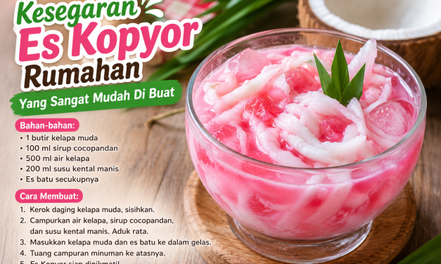 Kesegaran Es Kopyor Rumahan Yang Sangat Mudah Di Buat