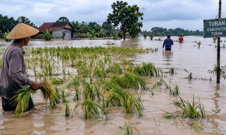 Tuban Banjir! 609 Hektar Lahan Pertanian Terendam