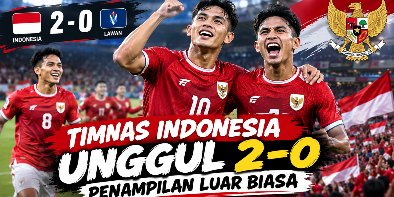 Timnas Indonesia Unggul 2-0, Penampilan Luar Biasa